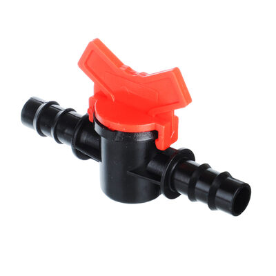 Кран проходной для шланга d16x16мм, пластик INBLOOM (169-023)