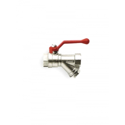 Кран вода RR 3/4" г/г руч с фильтром (375)