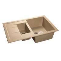 Мойка GRANFEST GF-Q775KL 1,5 чаши 770*500 мм (песочный - 302) Мойка GRANFEST GF-Q775KL 1,5 чаши 770*500 мм (песочный - 302)