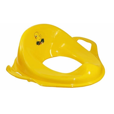 НАСАДКА на унитаз детская С ручками пластик (жёлтый)