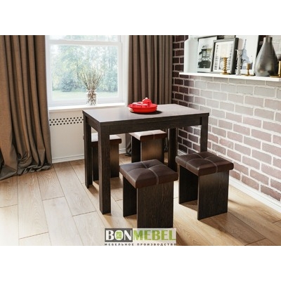 Обеденная группа тип 5 - венге/шоколад (2 места)