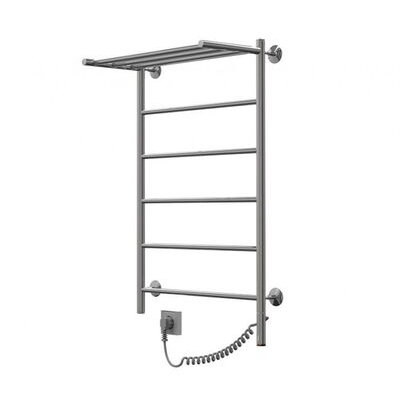 Полотенцесушитель электрический Орион Лесенка с полкой 50-60, 50вт (К-кнопка, Дуга, Слева) 12256