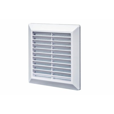 Решетка разъемная, наклонные жалюзи с москитной сеткой 180х240 (Э1825Р)