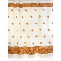 Штора д/ван "ZALEL" Classic беж. 009-1185 с кольцами (К2)