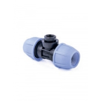 Тройник 20х 1/2 гайка ПЭ РОСТУРПЛАСТ