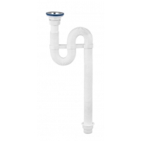 ВП 0312 Сифон "VIR" гофрированный п/нерж.