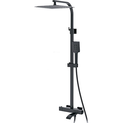 G2407-60 Душевая система GAPPO с верхним душем,термостатом и ручной лейкой (черный)