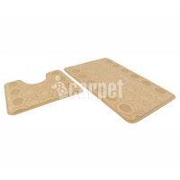 Коврик д/ванны 2 предм. SHAHINTEX АКТИВ icarpet 50х80 + 50х40 003 бисквит (7)