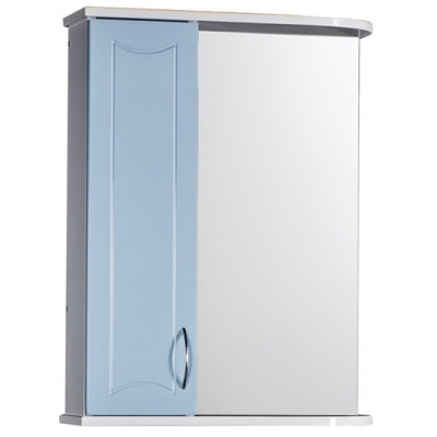 Зеркало-шкаф "Стиль 55" левый (небесный) 570х732х230 Зеркало-шкаф "Стиль 55" левый (небесный) 570х732х230