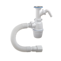 А-42059 Сифон бутылочный ОРИО 1 1/2" - 40, литой выпуск, с одним отводом и гибкой трубой 40-40/50 А-42059 Сифон бутылочный ОРИО 1 1/2" - 40, литой выпуск, с одним отводом и гибкой трубой 40-40/50