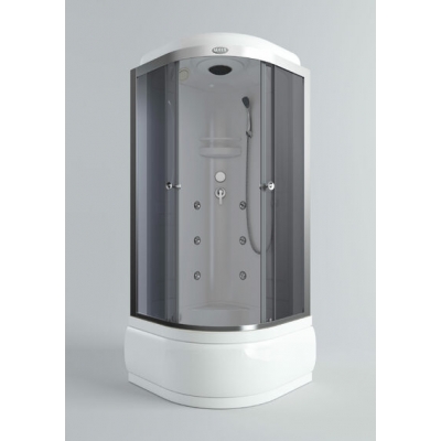 Душ. кабина АRCUS AS-113 (G) 100*100*215 выс.под., зад.стенки ABS, стекла сер.тонир., проф. хром 3к