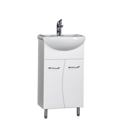 Подстолье "ДИАНА 45" (белый) 2 двери под умыв. "Уют 45" 430х800х255