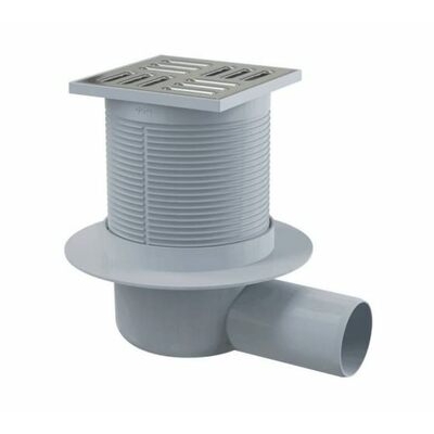 50 трап косой 10х10 с нерж. решеткой, комбинированный гидрозатвор, ALCAPLAST APV31 50 трап косой 10х10 с нерж. решеткой, комбинированный гидрозатвор, ALCAPLAST APV31