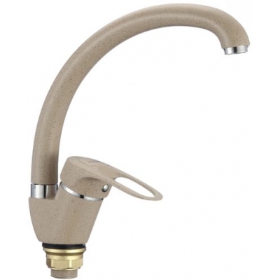 FM4104S Смеситель Кухня Fmark шар. d 40 на гайке, бок.ручка Песочный