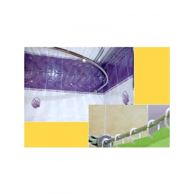 Карниз д/ванной нержавейка Дуга 1,7м х 1,2м Карниз д/ванной нержавейка Дуга 1,7м х 1,2м