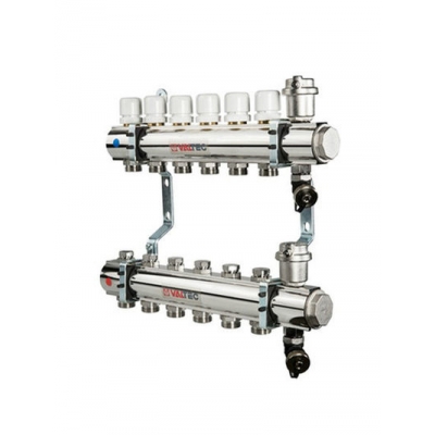 Коллекторная группа VALTEС в сборе 1"х 8 вых ЕК 3/4" (VTс.594.ЕMNX.0608) Коллекторная группа VALTEС в сборе 1"х 8 вых ЕК 3/4" (VTс.594.ЕMNX.0608)