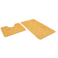 Коврик д/ванны 2 предм. SHAHINTEX РР 60*100+60*50 001 крем-брюле 78