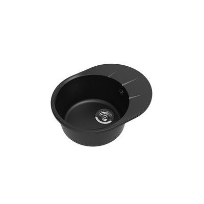 Мойка EWIGSTEIN Rund 45 F (черный) 1 чаша+крыло 580*450мм Мойка EWIGSTEIN Rund 45 F (черный) 1 чаша+крыло 580*450мм
