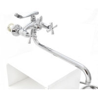 Смеситель Ванна GLORIOSO GL280-08W S74 1/2 м/к Крест прямой дл излив внутренний дивертор Смеситель Ванна GLORIOSO GL280-08W S74 1/2 м/к Крест прямой дл излив внутренний дивертор