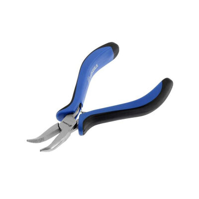 Длинногубцы изогнутые ТУНДРА mini, никелированные, двухкомпонентные рукоятки, 125 мм 881679 Длинногубцы изогнутые ТУНДРА mini, никелированные, двухкомпонентные рукоятки, 125 мм 881679