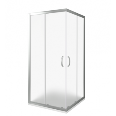 Душ.ограждение INFINITY CR- 80-G-CH Г-образное, стекло ГРЕЙП 6мм (без поддона и автослива)
