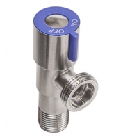 Кран угловой RM 1/2 x 3/4. керамическая кран-букса, AISI 304 Кран угловой RM 1/2 x 3/4. керамическая кран-букса, AISI 304