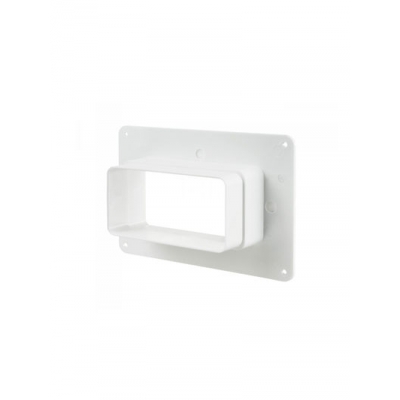 Пластина настенная для плоского канала с фланцем 60х120мм б/уп. (750)