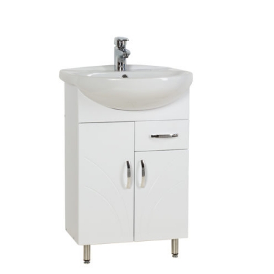 Подстолье "Венеция 55" (белый) 1 ящик 2 двери под умыв. "АНТИК - 55" 495х800х286