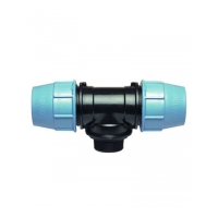 Тройник 32х1 штуцер ПЭ UNIDELTA Тройник 32х1 штуцер ПЭ UNIDELTA