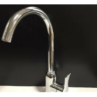 Смеситель Кухня Lemen D35 (бежевый гибкий излив,лейка-аэратор,гайка,цинк) LA-9022M