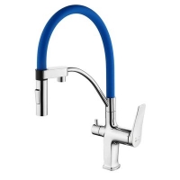 3074C-Blue Комфорт Смеситель для кухни, с гибким изливом, с подключением к фильтру питьевой воды, хром/синий LEMARK 3074C-Blue Комфорт Смеситель для кухни, с гибким изливом, с подключением к фильтру питьевой воды, хром/синий LEMARK