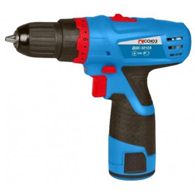 ДШС-3212Л Дрель аккум. СОЮЗ 12В, 2 скор., 2 аккум. NiCd, 1,3 Ач, ПОДСВ, КЕЙС ДШС-3212Л Дрель аккум. СОЮЗ 12В, 2 скор., 2 аккум. NiCd, 1,3 Ач, ПОДСВ, КЕЙС