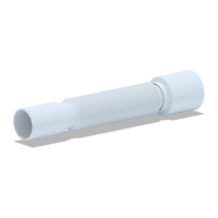 K405 Гофра Ани 40*50 без гайки, L305-715мм