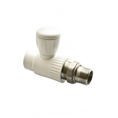 Кран для подключения радиатора прямой 25х3/4" PP-R РВК