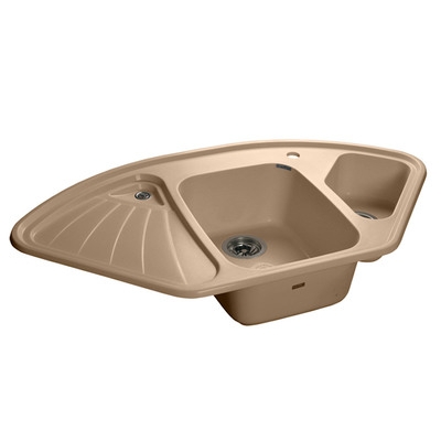 Мойка GRANFEST GF-C1040E 1,5 чаши, угловая 1040*560 мм (топаз)