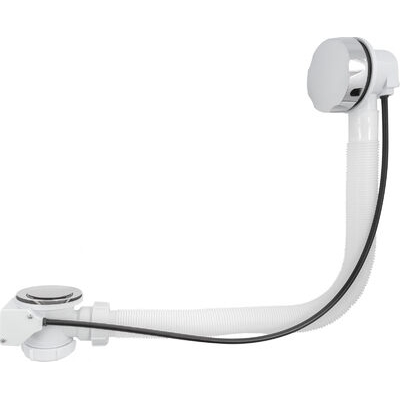 NV301-30-MR Выпуск Aquant 1 1/2" для ванны с переливом с мет.реш. полуавтомат