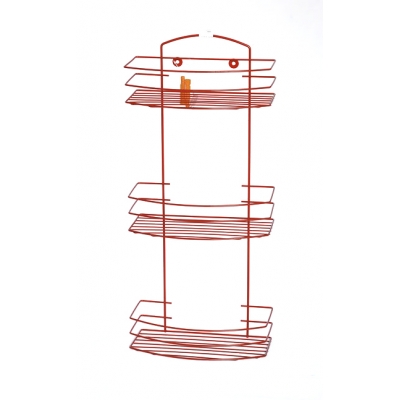 Полка прямая 3 яруса овал 8525-3 СТК (красная) РОССИЯ Полка прямая 3 яруса овал 8525-3 СТК (красная) РОССИЯ