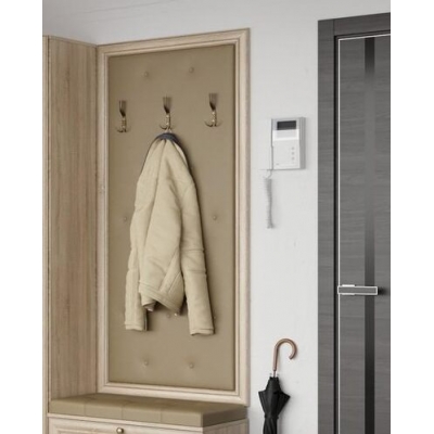 Прихожая Оскар 7А Вешалка Дуб Сонома светлый Кожзам Бежевый OSTIN latte (2 места) ОД-564 Прихожая Оскар 7А Вешалка Дуб Сонома светлый Кожзам Бежевый OSTIN latte (2 места) ОД-564