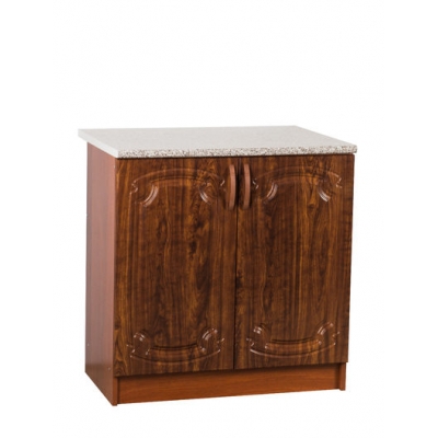 Рабочий стол 80 кедр (ГЛЯНЕЦ)) фасад МДФ столешница цвет (ГРАНИТ)