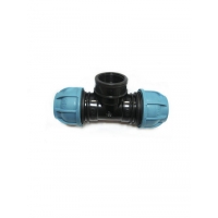 ТРОЙНИК 40х 1 1/4 гайка ПЭ UNIO