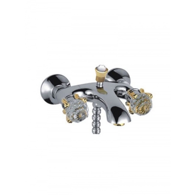 3088 Смеситель Ванна Frap 1/2 м/к кор. нос Хрусталь СУПЕРЦЕНА !!!