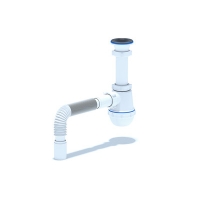 A0105 Сифон Ани 1 1/2"*40 Грот с гофрой 40/40