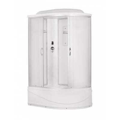 Душ. кабина ER3512TPL-C3-RUS 120*80*215см,зад.ст бел.стекло мат. 4 мм выс. под.без г/м пр.хром.3к.