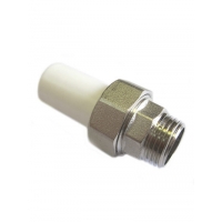 Ниппельное соединение 25х3/4 штуцер PP-R Rosturplast