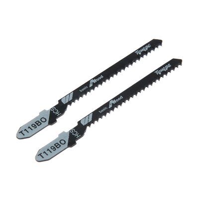 Пилки для лобзиков ТУНДРА, по дереву, фигурный рез, HCS, 50/75 х 2 мм, 2 шт. 7347460 Пилки для лобзиков ТУНДРА, по дереву, фигурный рез, HCS, 50/75 х 2 мм, 2 шт. 7347460