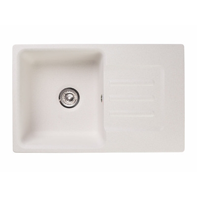 Мойки GRANFEST SMART SM680 L (мрамор) 1-чаша+крыло 680х430мм БЕЛЫЙ (без сифона)