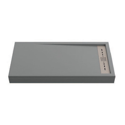 Поддон STELLA мрамор 120х80 ГРАФИТ (без автослива) ЛП00065