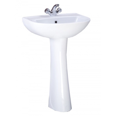 Умывальник-тюльпан "Виктория - 55,5" белый, с отв. пьед. Воротынск (г.Воротынск)