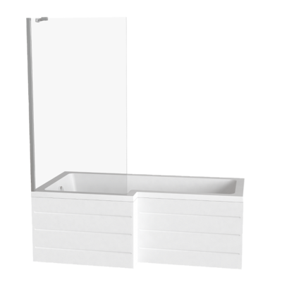 Ванна акрил "ЭСТЕ" 170х85 левая в компл. с каркасом (без фолдона, БЕЗ АВТОСЛИВА)