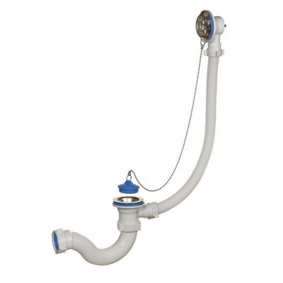 А-4008 Cифон для ванны (обвязка) ОРИО 1 1/2"х40, с переливом